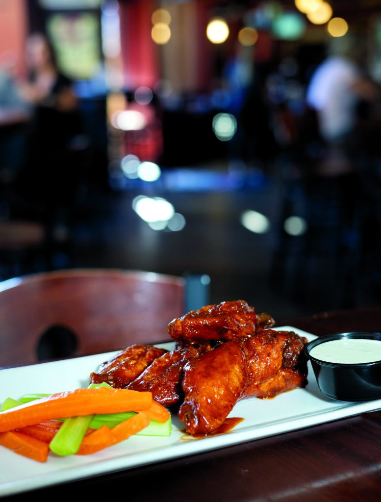 Garfinkel's famous selection of wings, sauced or plain.