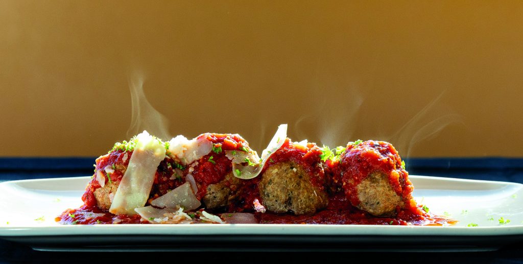 Fat Tony house-made meatballs and marinara.