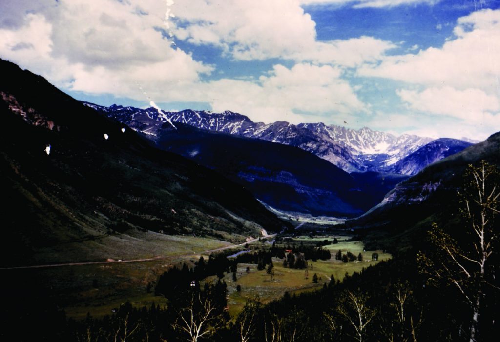 If you drove over Vail Pass in 1962 and into the Gore Creek Valley, this was your view.