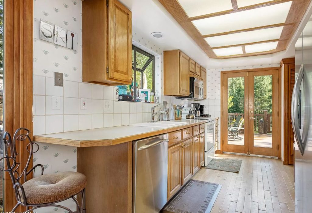 A before shot of the kitchen.