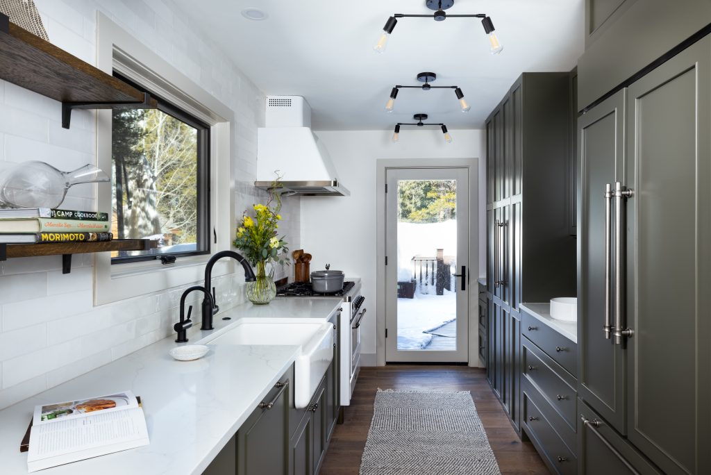 The new kitchen design includes an extra efficient use of space.
